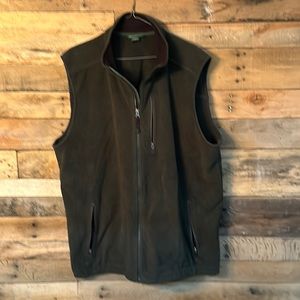 LL Bean XL Tall full zip sleeveless vest
